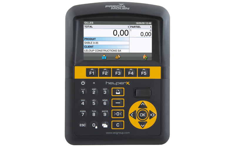 Helper X : On board weighing system